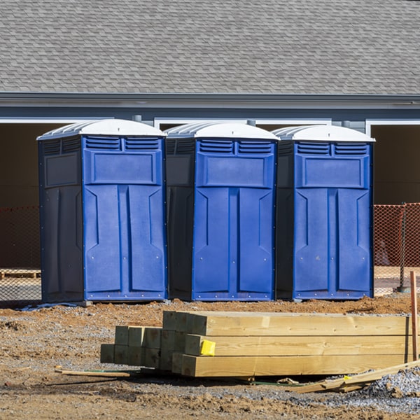 are there any restrictions on where i can place the porta potties during my rental period in Glenburn